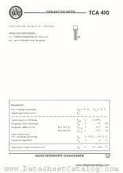 TCA410 datasheet pdf VALVO