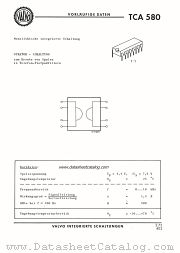 TCA580 datasheet pdf VALVO