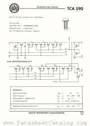 TCA590 datasheet pdf VALVO