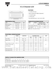 LCD-012M002A datasheet pdf Vishay