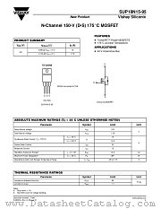 SUP18N15-95 datasheet pdf Vishay