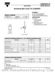SUM65N20-30 datasheet pdf Vishay