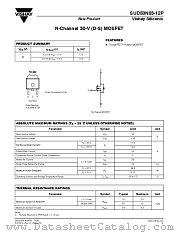 SUD50N03-12P datasheet pdf Vishay