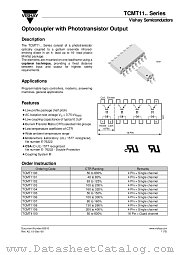 TCMT11.. SERIES/ TCMT4100 datasheet pdf Vishay