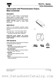 TCLT11.. SERIES datasheet pdf Vishay