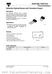 TCRT1000 datasheet pdf Vishay