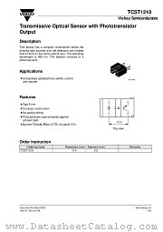 TCST1210 datasheet pdf Vishay
