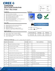 C3D02060E datasheet pdf Wolfspeed