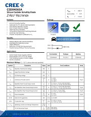 C3D04065A datasheet pdf Wolfspeed