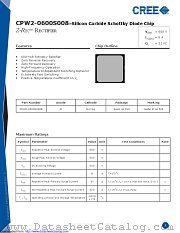 CPW2-0600-S008B datasheet pdf Wolfspeed