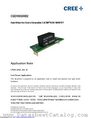 CGD15SG00D2 datasheet pdf Wolfspeed