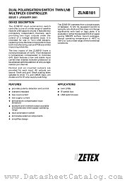 ZLNB101X8 datasheet pdf Zetex Semiconductors