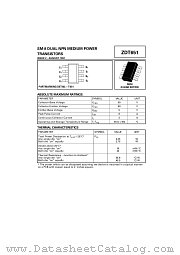 ZDT651 datasheet pdf Zetex Semiconductors