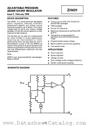 ZH431Z02 datasheet pdf Zetex Semiconductors