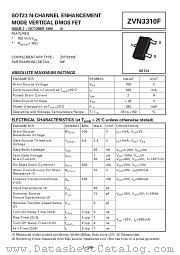 ZVN3310F datasheet pdf Zetex Semiconductors