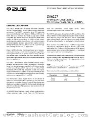 Z86227 datasheet pdf Zilog