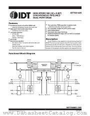 IDT709149S12PF8 datasheet pdf IDT