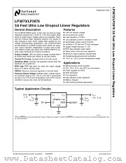 LP3873ESX-3.3 datasheet pdf National Semiconductor