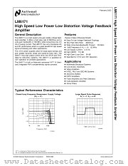 LM6171BI MWA datasheet pdf National Semiconductor
