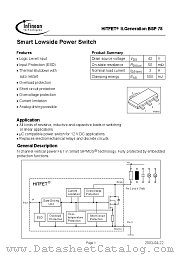 BSP 78 datasheet pdf Infineon