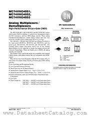 MC74VHC4053DTR2 datasheet pdf ON Semiconductor
