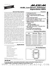 MAX1416 datasheet pdf MAXIM - Dallas Semiconductor