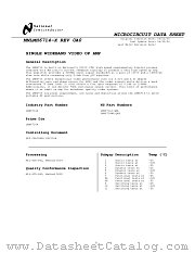 LMH6714MFX datasheet pdf National Semiconductor