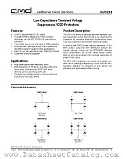 CM1218-03SR datasheet pdf California Micro Devices Corp