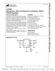 LP3982ILDX-ADJ datasheet pdf National Semiconductor