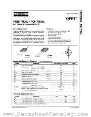 FQI17N08LTU datasheet pdf Fairchild Semiconductor