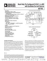 AD7783BRU datasheet pdf Analog Devices