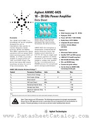 AMMC-6425 datasheet pdf Agilent (Hewlett-Packard)