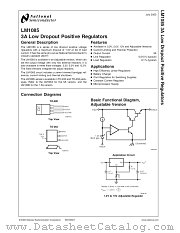 LM1085IS-5.0 datasheet pdf National Semiconductor