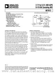 AD7813YRU-REEL7 datasheet pdf Analog Devices