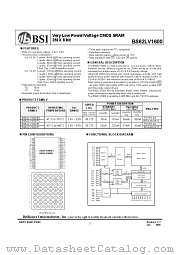 BS62LV1600 datasheet pdf Brilliance Semiconductor