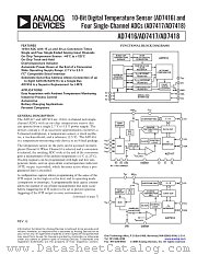 AD7417ARU-REEL datasheet pdf Analog Devices