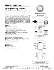 MAX708CUA-T datasheet pdf ON Semiconductor