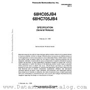 68HC705JB4 datasheet pdf Freescale (Motorola)