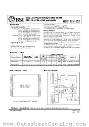 BS616LV1622 datasheet pdf Brilliance Semiconductor