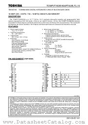 TC58FVB160AFT datasheet pdf TOSHIBA