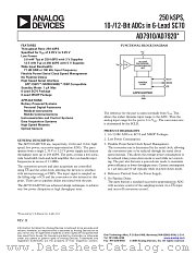AD7920BRMZ-REEL datasheet pdf Analog Devices