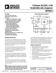 AD7938BCP-6 datasheet pdf Analog Devices