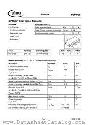 BSP 318 S datasheet pdf Infineon
