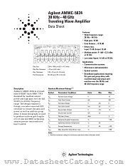 AMMC-5024 datasheet pdf Agilent (Hewlett-Packard)