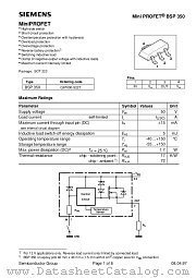 BSP 350 datasheet pdf Infineon