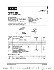 FQAF11N90C datasheet pdf Fairchild Semiconductor