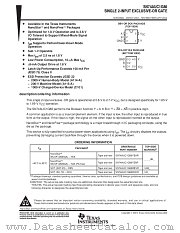 SN74AUC1G86YEAR datasheet pdf Texas Instruments