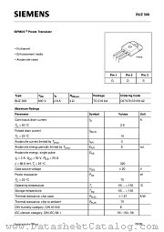 BUZ 308 datasheet pdf Infineon