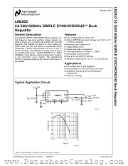 LM2852YMXA-0.8 datasheet pdf National Semiconductor