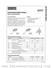FQP19N20C datasheet pdf Fairchild Semiconductor